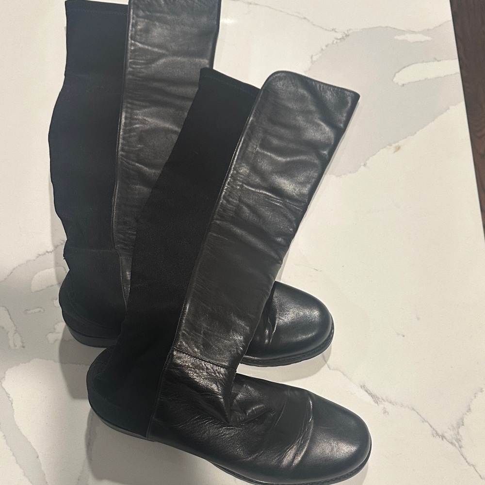 Stuart Weitzman 5050 Black Over the Knee Boots